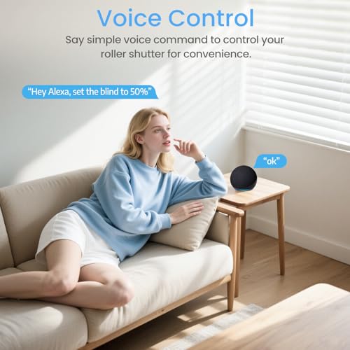 SMARTERCURRY Wlan Elektrischer Gurtwickler US15, 23mm Gurt, Bis 15 kg, 5 m² Rollladen | Rolladenschalter Smart Rolladensteuerung | Prozentuale Kontrolle | Kompatible mit Alexa & Google, 1 Stück