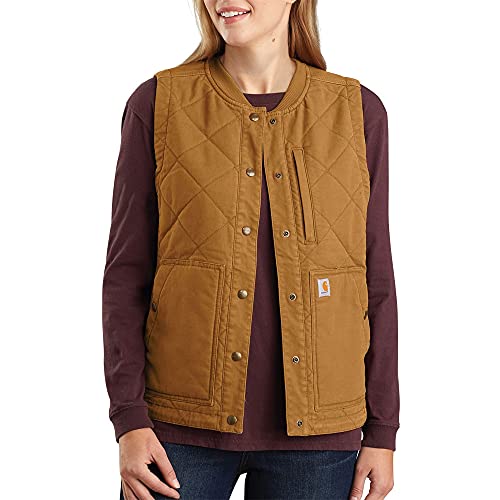 Carhartt Women's 104423 Women's Rugged Flex® Canvas Rib Collar Vest