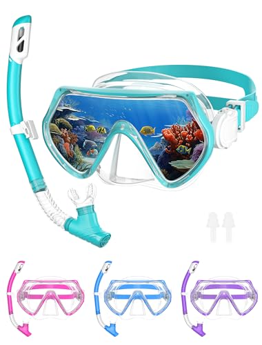 Schnorchelset Kinder Taucherbrille Dry Schnorchel Schnorcheln Set...