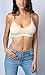 Blue 55 Women's Sexy Everyday Basic Deep V-Neck Padded Bralette (S/M, 2 Pack: Black & Beige)