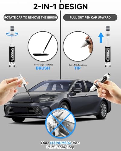 Image of Touch Up Paint Compatible with Toyota Exact Match 2 in 1 Touch up Paint for Chips and Nicks Repair (Celestite(1K3))