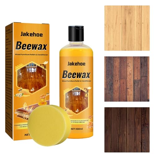 Bee's Wax - Pulidor de muebles de 100 ml, abrillantador de madera natural para muebles, y protege muebles, pulidor de madera de larga duración para eliminar huellas dactilares, mesas, zócalos