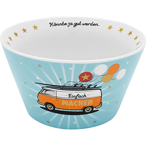 H:)PPY life 47383 Schale Bus, Porzellan, Höhe 7,8 cm, Durchmesser 13,5 cm Cover