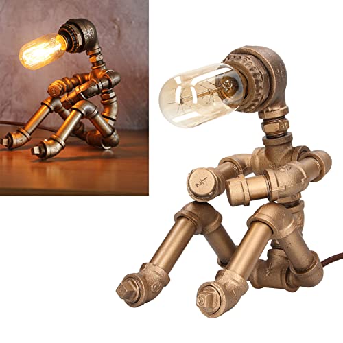 Retro Lampen Industriële Robot Lampen Cool Tafellamp Waterleiding Verlichting Bureaulampen met Lamp voor Bar Restaurant… - Afbeelding 3