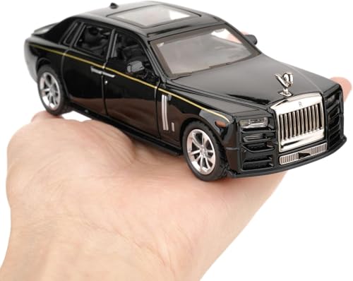 Image of PLUSPOINT Diecast Model Car Pull Back Action Vehicles Alloy Simulation Supercar with Openable Doors Lights and Sound Toy for Kids and Collectors Perfect for Play & Display Gift for 3+ Year Boys