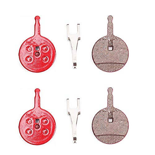 LANXUANR Plaquettes de Frein à Disque de vélo, pour Shimano SRAM AVID Hayes MX3 MX4 Formula etc. 2 Paires (LE-04) Cover