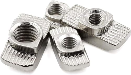 Tesilang XOBTX5-30 M5-30Profiles(20Pcs) Threaded T-Nuts Hammerhead Fastener Nuts Sliding T-Nuts, 304 Stainless Steel Nuts thumb #3