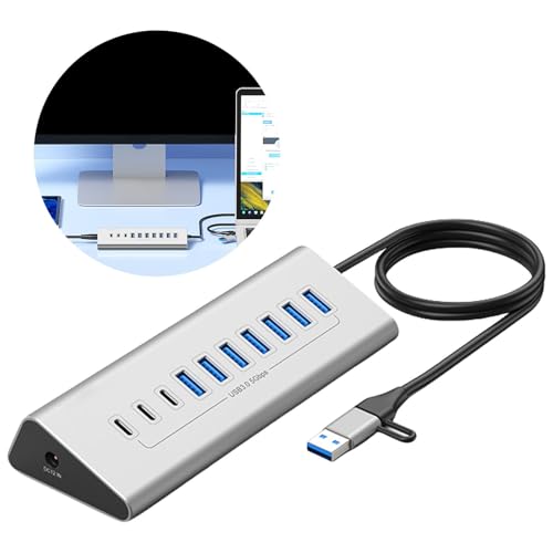 Plus de manque de ports avec le concentrateur USB 3.0 type C à alimentation stable - 2