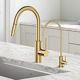 Kraus KPF-2620-FF-100BB Oletto Pull-Down Kitchen Purita Water Filter Faucet Combo, 16 Inch, Brushed Bronze