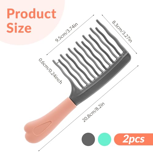Peine de Dientes Anchos para Cabello Rizado 2 Pzs miniatura 2