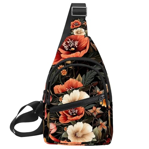Mochila cruzada de flores evita dolores de hombro en senderismo y running