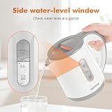 Czajnik elektryczny Grifema GC1001 0,8 litra, moc 1100W, podstawa 360º, wyjmowany filtr antytyczny, system bezpieczeństwa, plastik