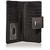 Fossil Women's Logan Leather Wallet RFID Blocking Tab Clutch, Black (Model: SL7830001)