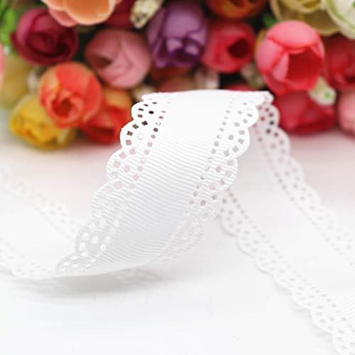 50 yards/lot 30mm hohle blumen solide grosgrain bänder stoffband spitze diy handgemachte haar-accessoires-352