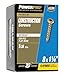 Power Pro 48578 Wood Screws, #8 x 1-1/4, Premium Star Drive Indoor Cabinet Screws, Gold Yellow Zinc, 1lb Box