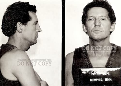 Affiche d'art Jerry Lee Lewis Mugshot idéale pour salon rétro