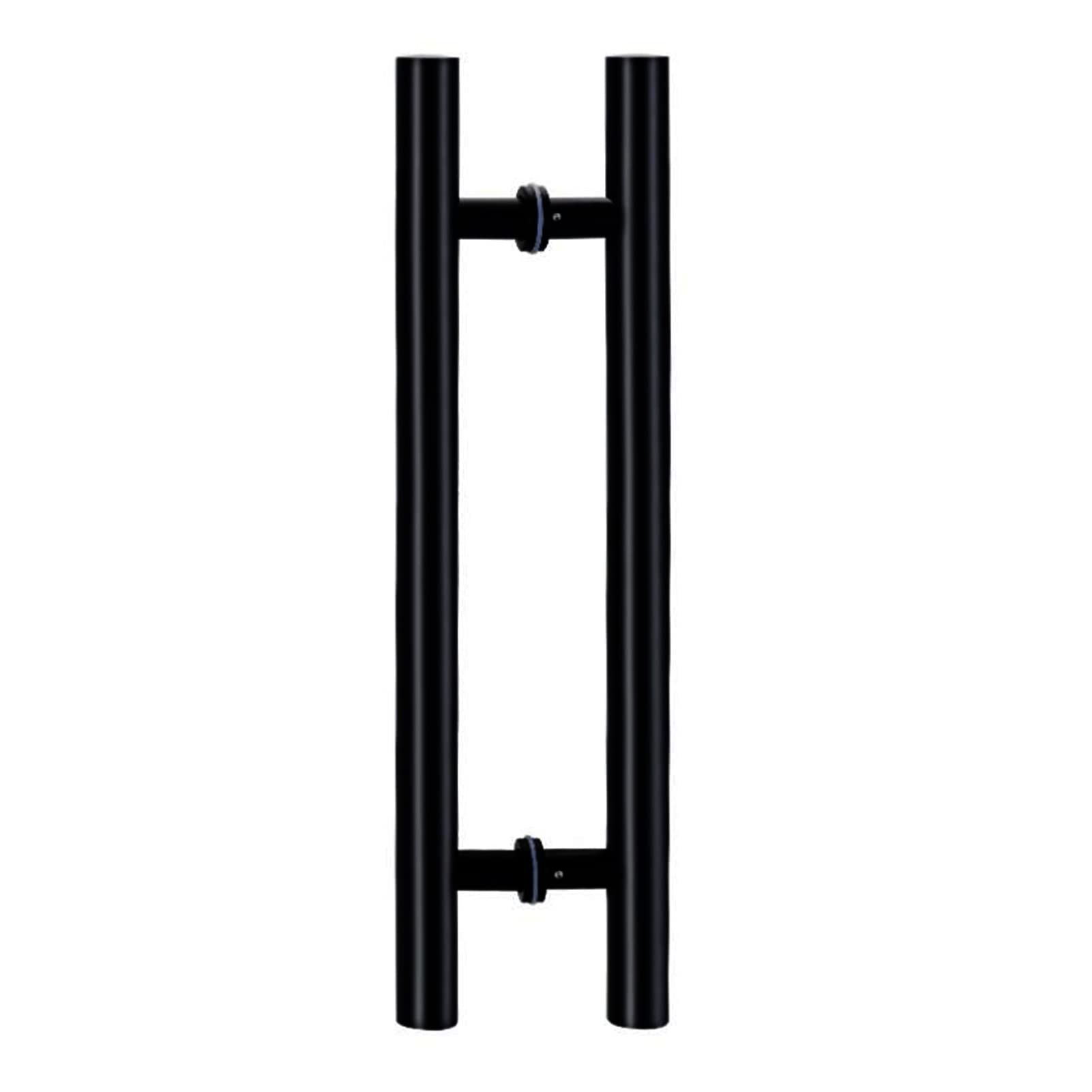 UGZPWQLNX Stainless Steel Round Tube Glass Door Handle, Sliding Glass Door Handle 2-Sided Push Pull Entry Bath Shower Bar Round Multi Size(OneColor,120Cm(47 1/4In)*90Cm)