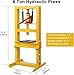 12 Ton Hydraulic Shop Press, Heavy Duty H-Frame Industrial Press with Press Plates, Professional Hydraulic Press Machine for Bearing U-Joints Metal Bending and Parts Straightening
