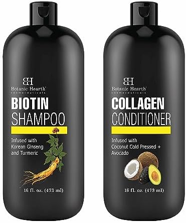 Botanic Hearth Biotin Collagen Shampoo and Conditioner Set, 16 fl oz X 2 pack