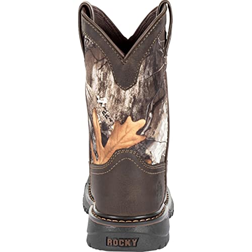 ROCKY Big Kids' Ride FLX Waterproof Western Boot, Brown Realtree Camo, Size 5.5(M) by ROCKY - Image 4