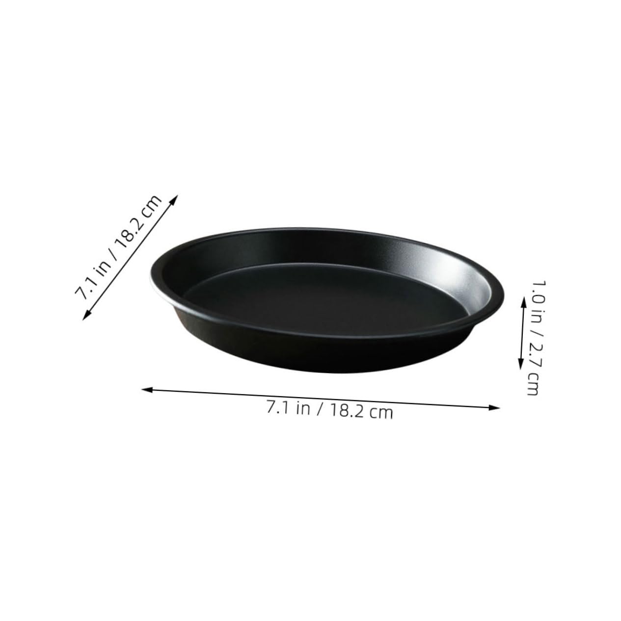 Ciieeo Thickened Carbon Steel Round Pizza Pan Nonstick Baking Tray for Pizza Even Heat Distribution Kitchen Baking Supply
