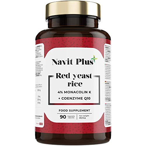 Levadura de arroz rojo alta concentración + 30mg de Coenzima Q10 por...