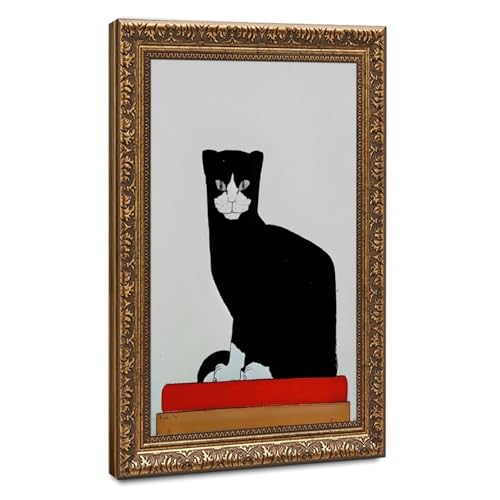 Impression sur toile The Cat par Bart Van Der Leck - Cadre suspendu 50x75 cm pour salon