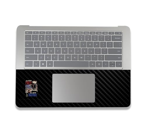 Image of MightySkins Carbon Fiber Skin Compatible with Microsoft Surface Laptop Studio 2 (2023) Full Wrap Kit - Land of The Free | Protective, Durable Textured Carbon Fiber Finish | Made in The USA