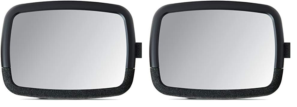 Image of Munchkin® Brica® 360 Pivot Baby in-Sight® Wide Angle Adjustable Car Mirror, Crash Tested and Shatter Resistant, Black (Pack of 2)