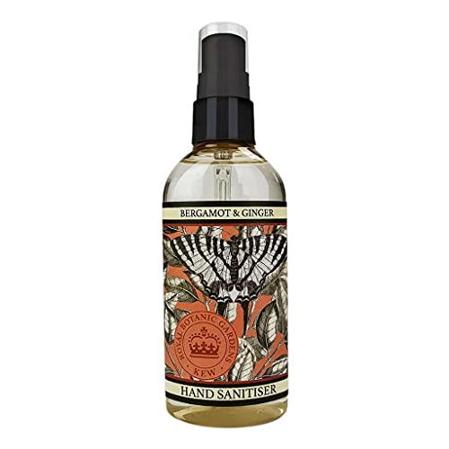 Royal Botanical Gardens Kew Bergamot and Ginger Luxury Hand Sanitiser Spray 100ml