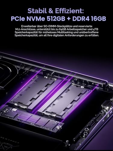 ACEMAGIC Gaming Laptop Computer - 2025 Neueste 15.6 Zoll FHD Display Laptop mit Ryzen 7 7730U Prozessor bis zu 4.5GHz, 16GB Ram DDR4 512GB NVMe PCIe 3.0 SSD Gaming Notebook, Leichtgewicht 4
