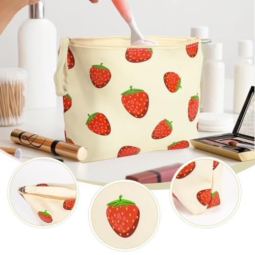 DDLP Strawberry Makeup Bag Travel Cosmetic Bag for Women Strawberry Pouch Wallet Purse Strawberry Accessories Gift4
