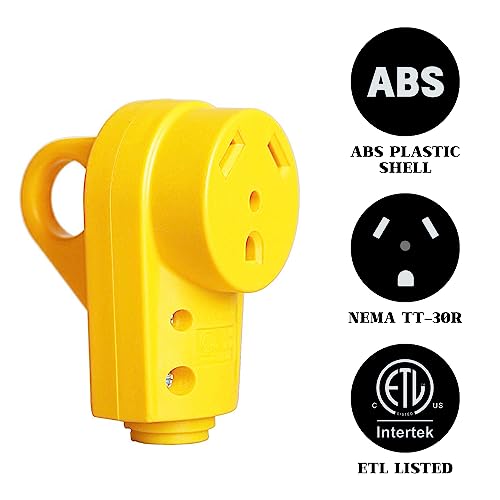 30 AMP RV Plug Replacement Female Receptacle For Power