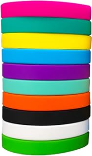 100 Pçs Pulseiras De Silicone Coloridas Pulseiras De Borracha Elástica Pulseiras De Borracha Coloridas Pulseiras De Silicone Elásticas Em Branco Joias Pulseiras Esportivas Para
