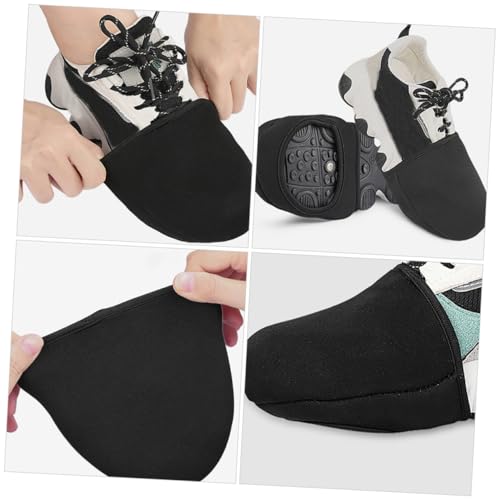 Cubiertas térmicas antiviento para zapatillas de ciclismo LIFKOME, 1 par, duraderas, diseño antideslizante para ajuste seguro, suaves y gruesas, mantienen los pies calientes miniatura 4