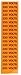 Voltage Marker, Legend"220 Volts", 1/2" Length x 2-1/4" Height, Pressure Sensitive Vinyl, Black on Orange