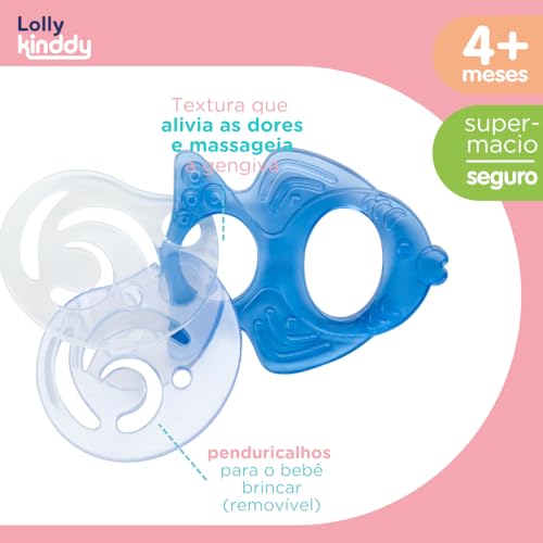 Mordedor Peixe Com Pendur., Lolly, Azul