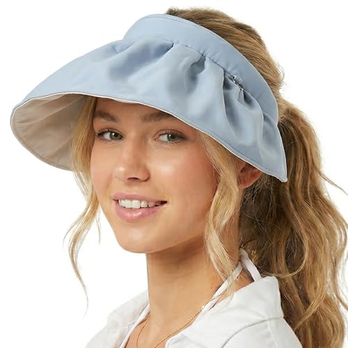 Sombrero de sol plegable para mujer con ala ancha UV miniatura 1