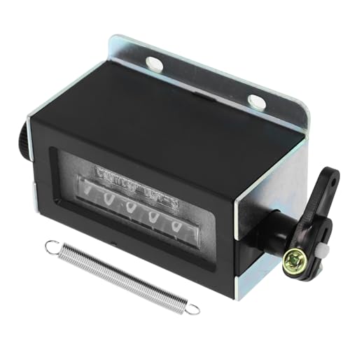 FELTECHELECTR Metal Handheld Counter Manual Mechanical Counter for Industrial Application 6- Clicker for Punch Machines