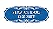 Designer Paws, Service Dog On Site Sign (Blue) - Small