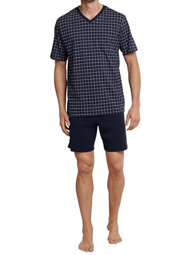 Schiesser Herren Schlafanzug kurz V-Ausschnitt - Nightwear Set,...