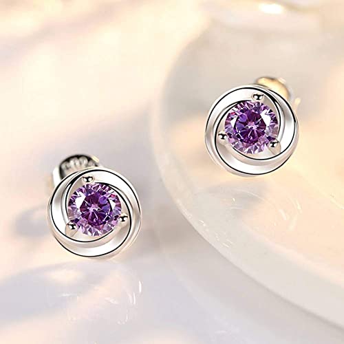 Boucles d'oreilles 925 argent fleur en cristal scintillant pour femme