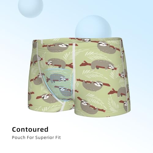 Boys' Cotton Boxer Brief Soft Underwear-Twig Sloth4