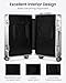 UrbanExplorer All Aluminum Carry On Luggage Hard Shell Suitcases with Spinner Wheels Zipperless Luggage 20 inch Small Carry On Suitcase for Short Trips, Sliver