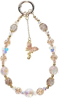 تعليقة موبايل مزينة بالخرز، دلاية موبايل لطيفة، سوار معصم كريستالي، إكسسوارات جراب الموبايل والكاميرا والمحفظة وسماعات ايربودز