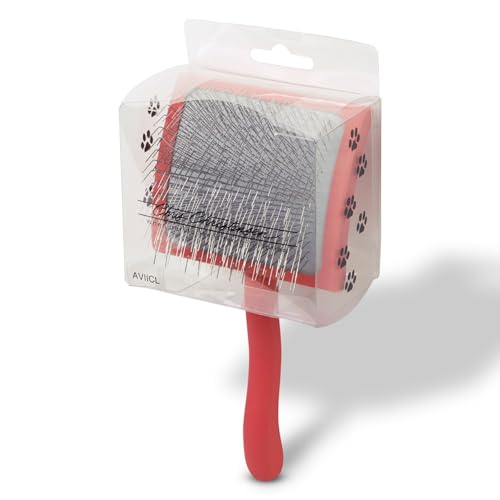 Chris Christensen Big G Coral Slicker Bürste, Pflegen wie ein Profi, Fluff Entwirrung Stil, spart Zeit & Energie, Groß, für Haustiere, perfekt für Hunde & Katzen