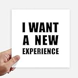 Tamaño: 20cm x 20cm DIYthinker Quiero un Ordenador portátil Nueva Experiencia Square Stickers 20cm Wall Decal Maleta Motobike 4 Piezas 20cm x 20cm