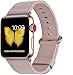 JSGJMY for Apple Watch Band 38mm 40mm 41mm 42mm 44mm 45mm Series 9 8 7 6 5 4 SE iwatch Bands Women's Dressy Leather Strap Soft Pink Rose Gold