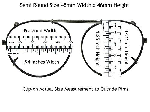 Semi Round Polarized Clip-on Sunglasses for Men & Women-Round Light weight Clip On Sunglasses For Eyewear2