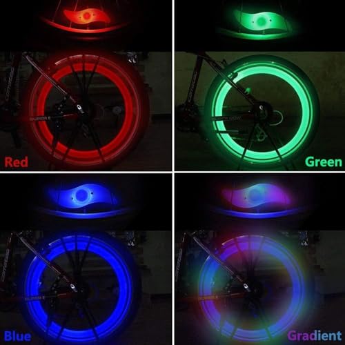 Image of Cycle Wheel Lights Spoke Lights with Batteries Include, Sensor for Car, Motorcycles, Bike & Cycle,Kid Cycle Light Accessories for Boy Girl with 3 Lighting Modes, Led Light for Gear Cycle (2)